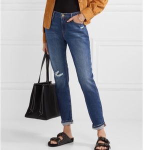 Frame denim Le Garçon Dunn Distressed Boyfriend